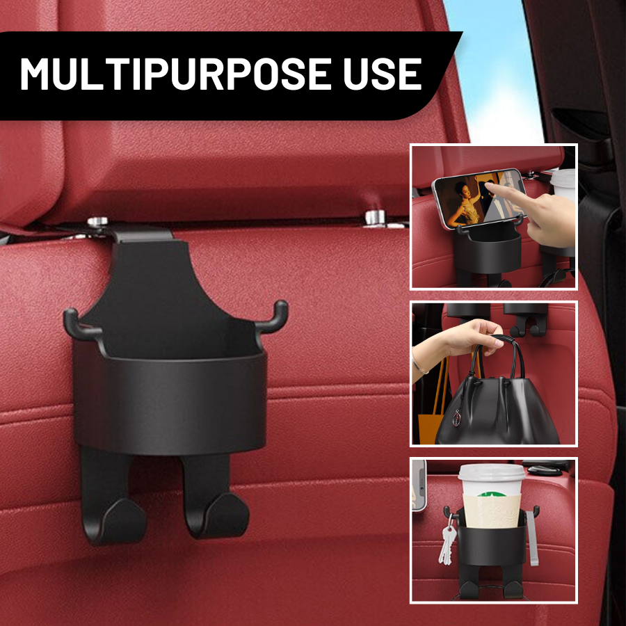 Back Seat Headrest Phone & Cup Holder