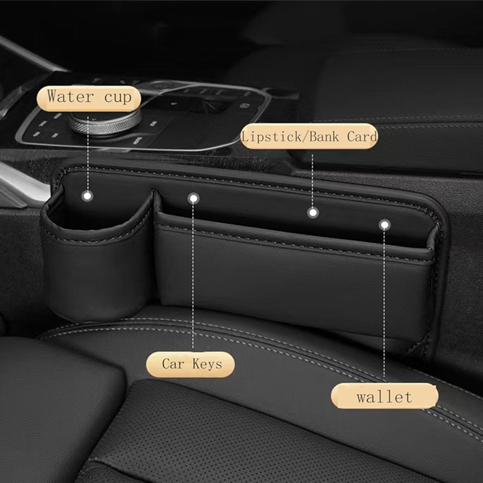 Car Leather Cup Holder Gap Bag