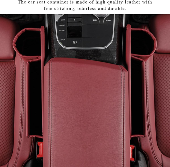 Car Leather Cup Holder Gap Bag