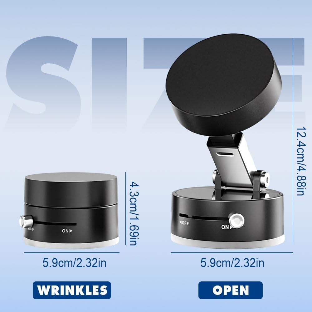 2025 UPGRADED Suction Cup Magnetic Car Phone Holder