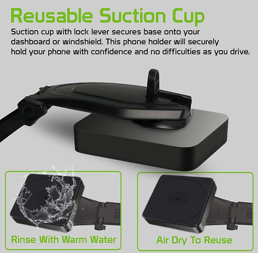 2025 Upgraded SnapFit Car Phone Holder with Suction Cup
