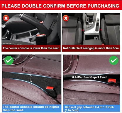 Premium Leather Car Storage Box for Car Seats