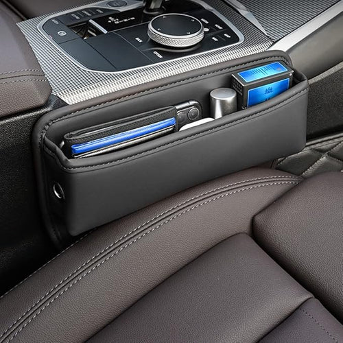 Premium Leather Car Storage Box for Car Seats